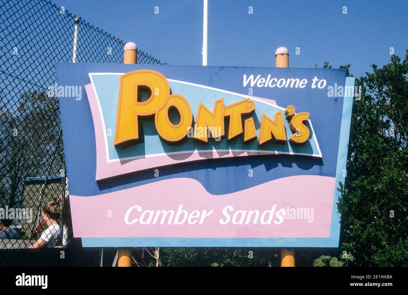 Pontins Feriencamp Veranstaltungsort für alle Tomorrows Parties Festival 2002. Camber Sands, West Sussex, England, Vereinigtes Königreich. Stockfoto