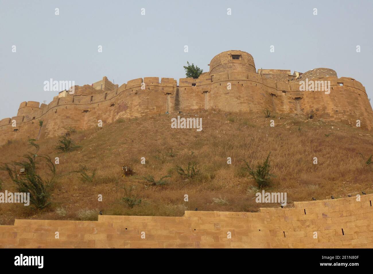 Beeindruckende Skyline von Jaisalmer Fort, Rajasthan Stockfoto