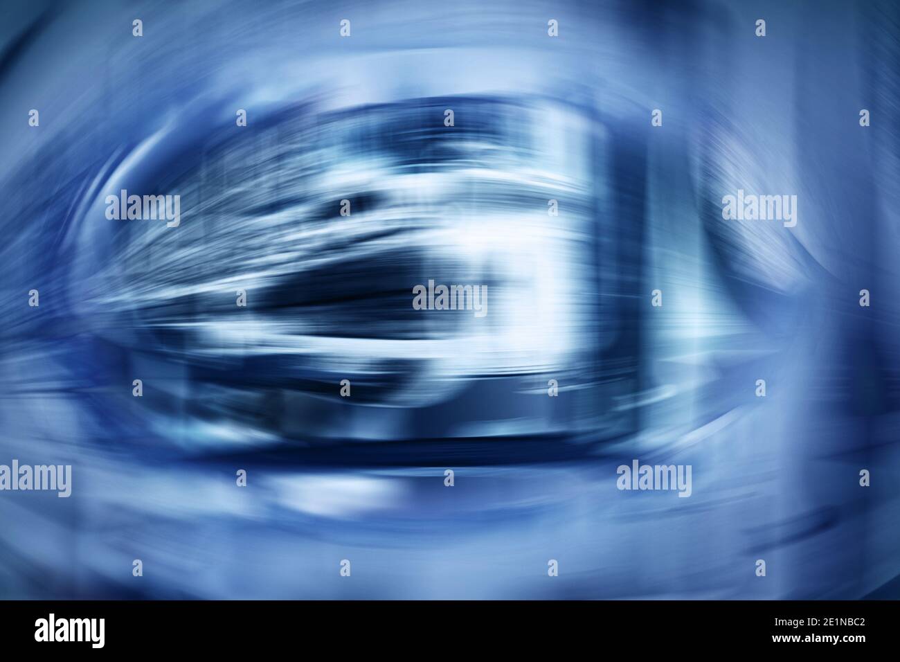 Abstrakter Raum-Zeit blauer Hintergrund Stockfoto