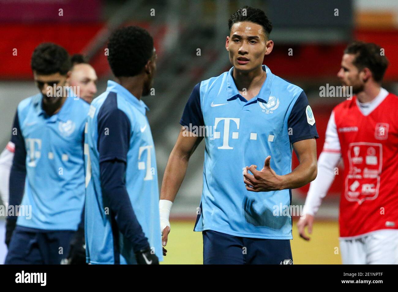 MAASTRICHT, NIEDERLANDE - 8. JANUAR: Raymond Huizing von Jong FC Utrecht während des niederländischen Keukenkampioendivisie-Spiels zwischen MVV und FC Utrecht U23 Stockfoto