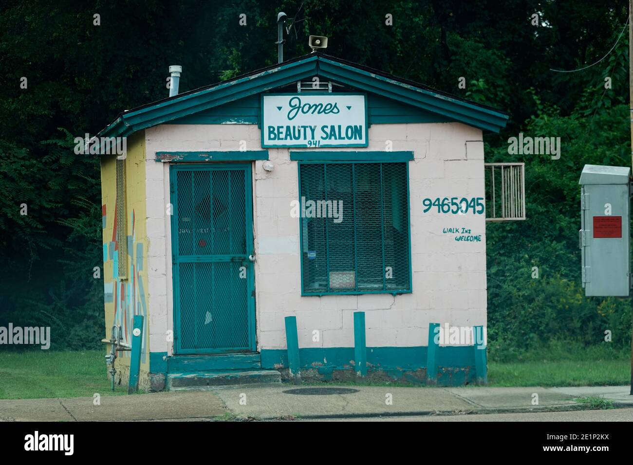 Jones Schönheitssalon in Memphis TN Stockfoto