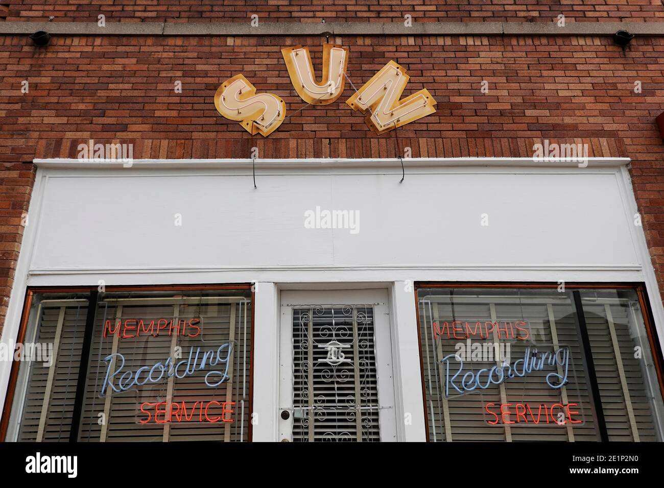 Sun Studio, Heimstadion von Rock n Roll Memphis Tennessee Stockfoto
