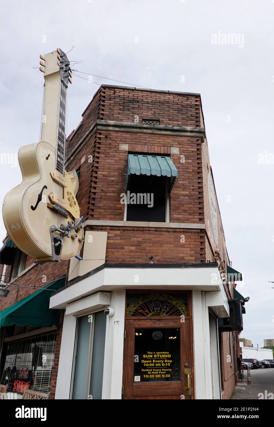 Sun Studio, Heimstadion von Rock n Roll Memphis Tennessee Stockfoto