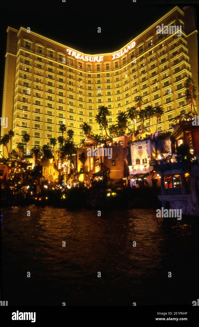Treasure Island Hotel und Kasino auf dem Strip in Las Vegas, Nevada Stockfoto