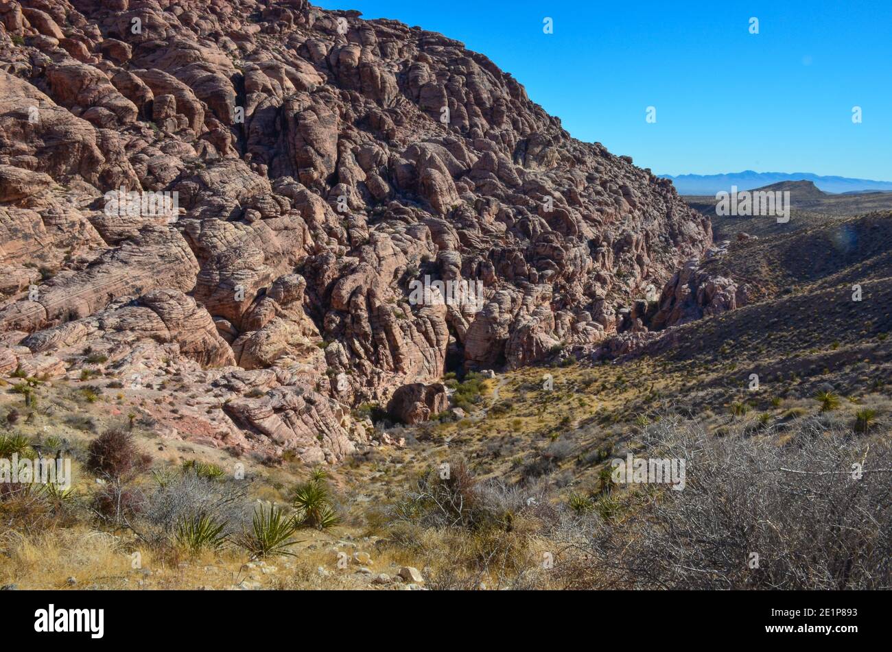 Red Rock Canyon National Conservation Area, Las Vegas, Nevada, USA. Dezember 2020. Stockfoto