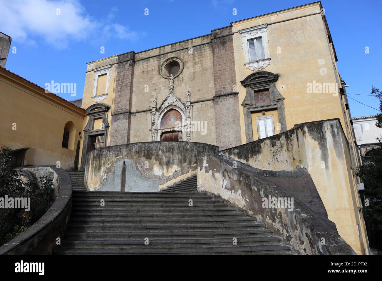 Napoli - Scalinata della Chiesa di San Giovanni a Carbonara Stockfoto