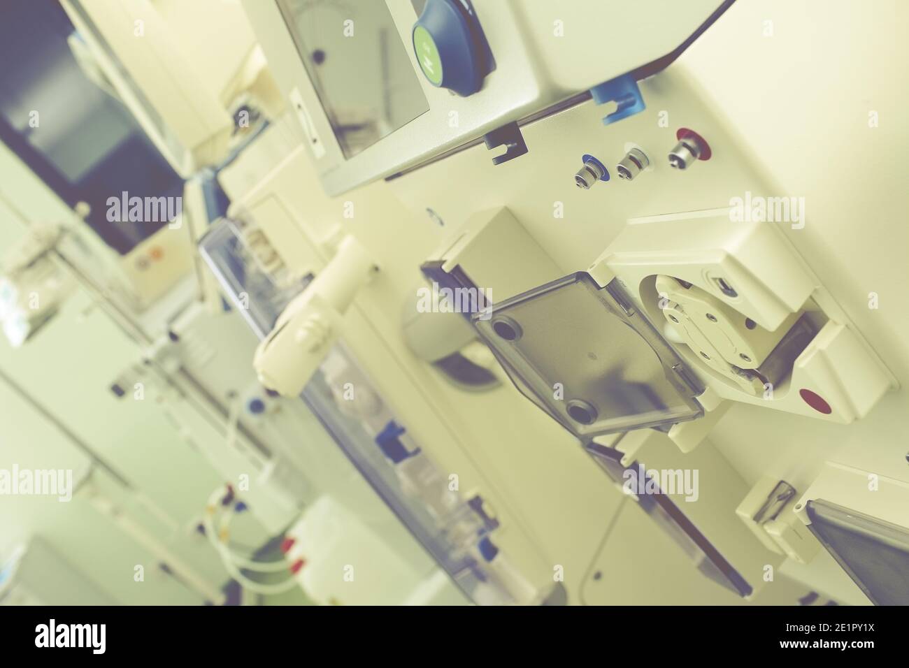 Elektronische Laborgeräte. Stockfoto