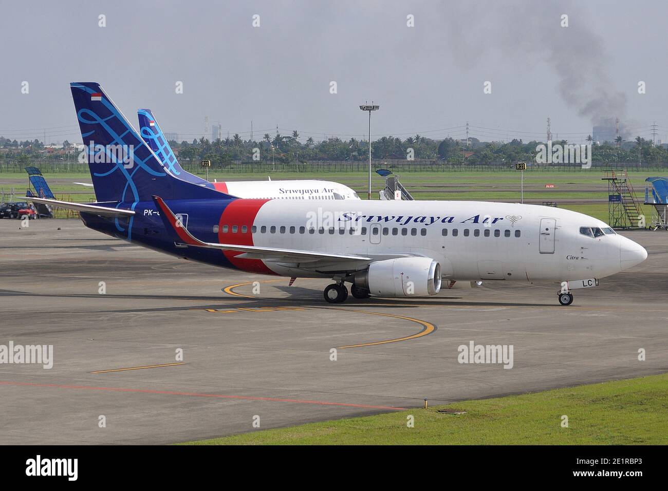 SRIWIJAYA AIR BOEING 737-500 PK-CLC STÜRZT IN DER NÄHE VON JAKARTA AB 9. JANUAR 2021. Stockfoto