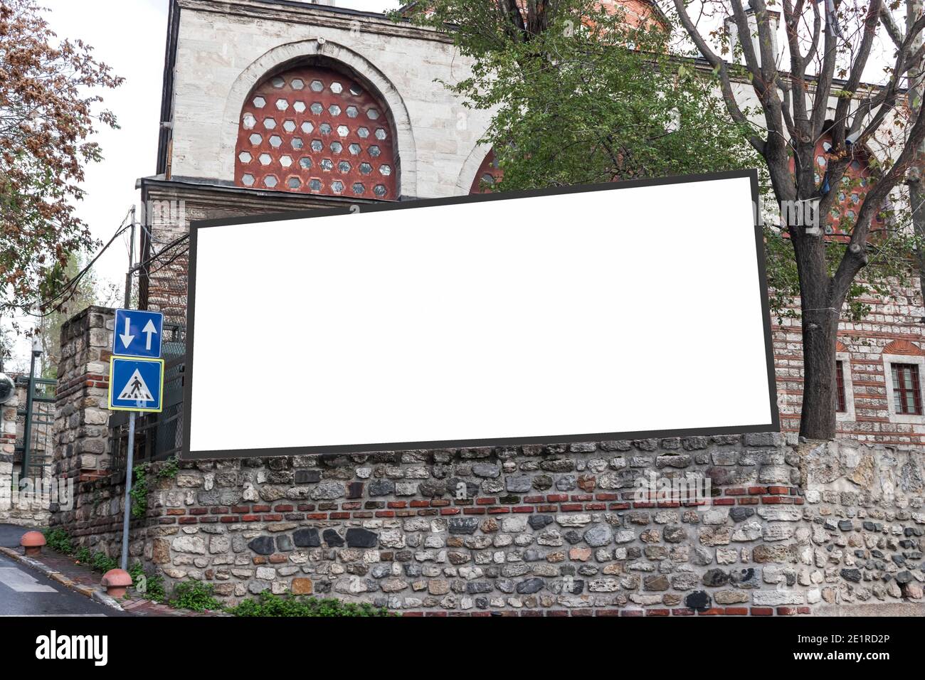 Reklametafeln Mockup, Werbung Template, leere Rahmen kopieren With Street Banner Template