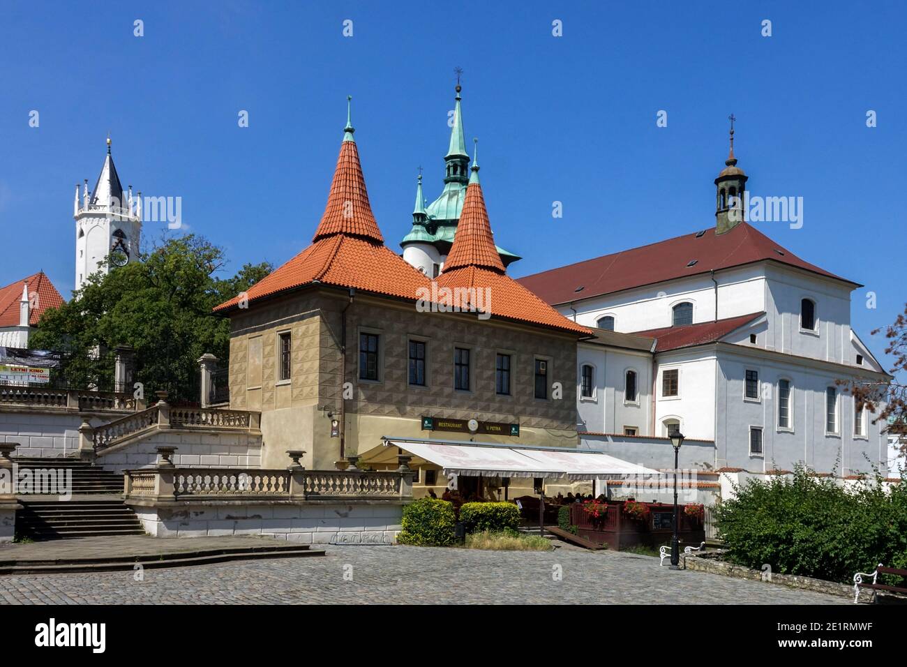 Burg Teplice Teplice / Cechach Tschechische Republik Stockfoto