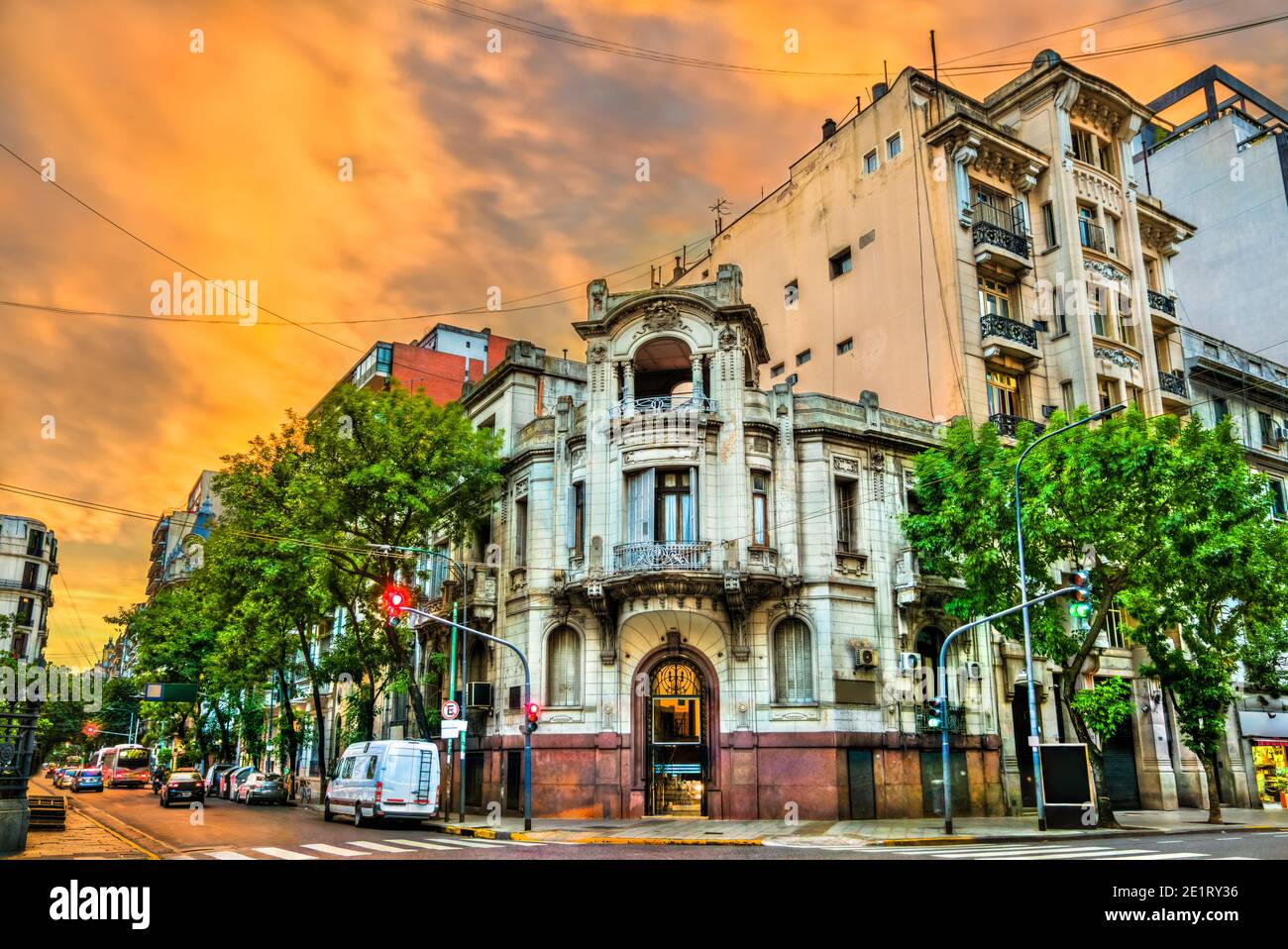 Sonnenuntergang in Buenos Aires in Argentinien Stockfoto