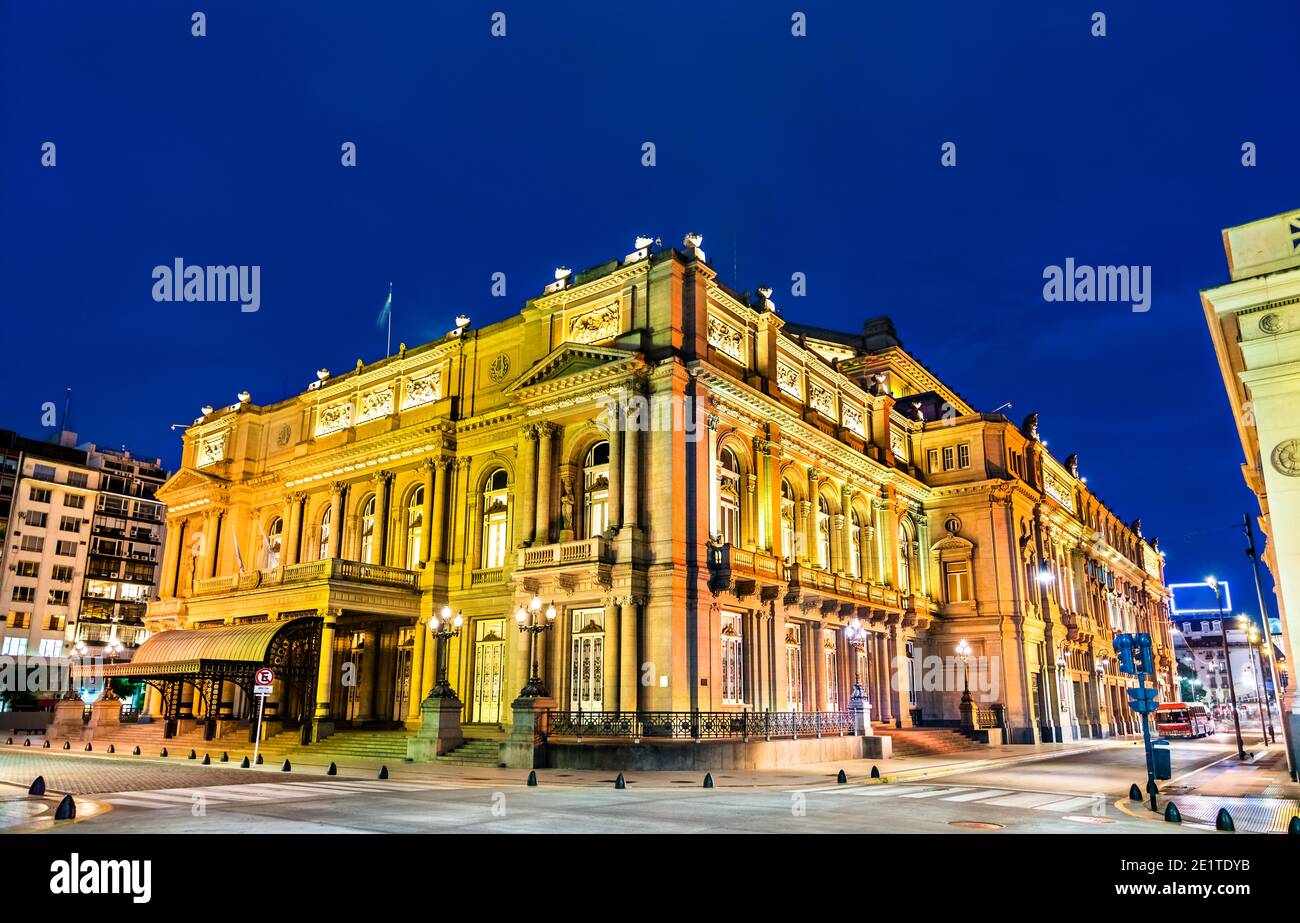 Teatro Colon in Buenos Aires, Argentinien Stockfoto