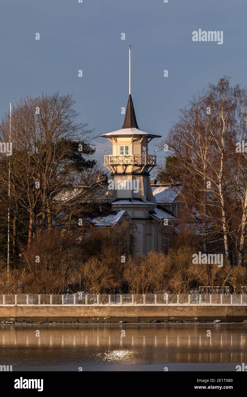 Kesäranta, offizielle Residenz des Premierministers, im Bezirk Meilahti in Helsinki, Finnland Stockfoto