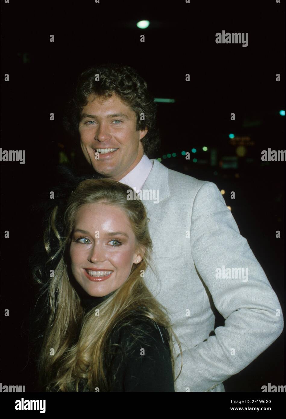 CATHERINE HICKLAND mit David Hasselhoff e4119b Credit: Ralph Dominguez/MediaPunch Stockfoto