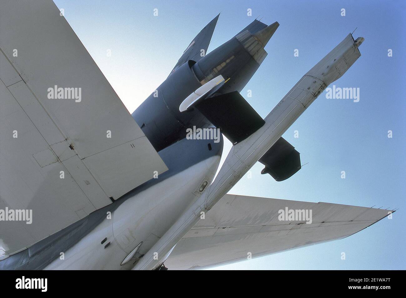McDonnell Douglas KC-10 Lufttanker Hecktankboom. Stockfoto