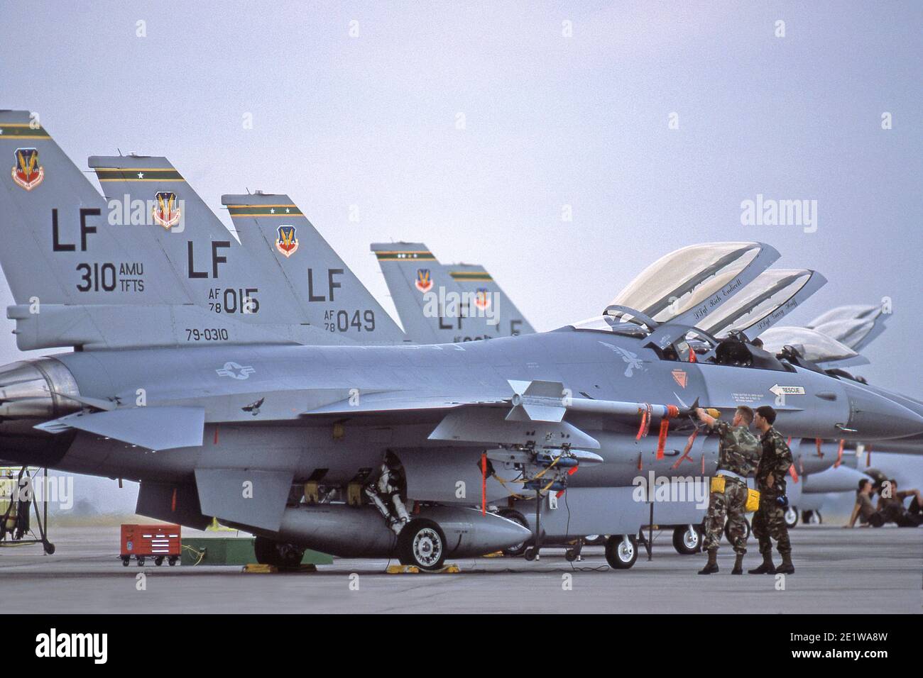 General Dynamics F-16 Fighting Falcon Vereinigte Staaten alle Wetter Kämpfer. Auch häufiger als Viper bekannt. Stockfoto