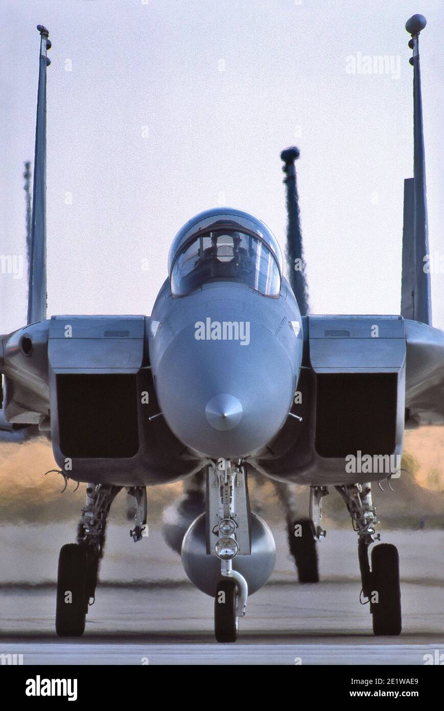 McDonnell-Douglas F-15 Eagle Twin Motor Allwetter USAF Fighter. Stockfoto