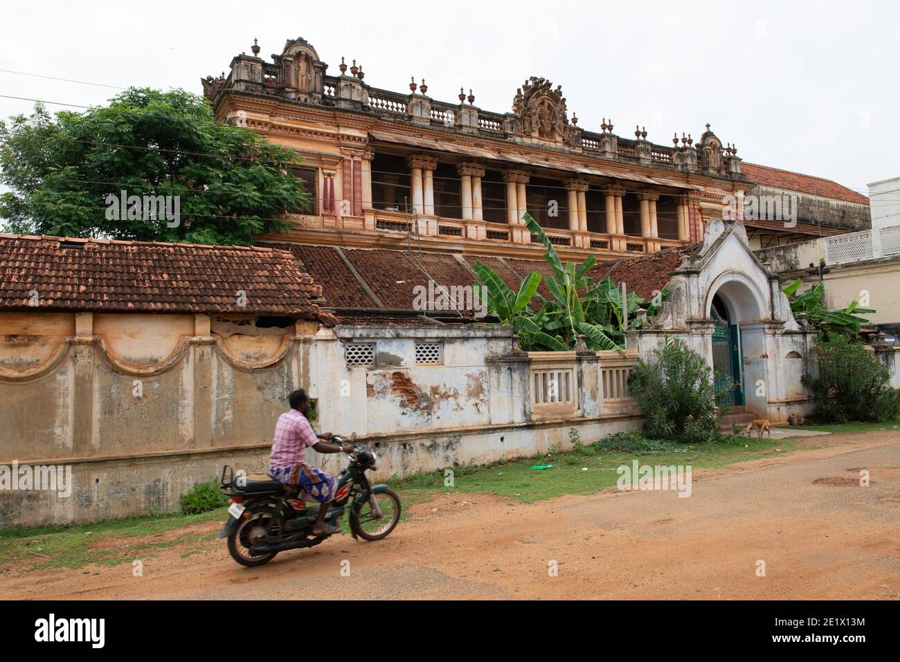 Kanadukathan, Chettinad, Indien - 17. August 2019: Die alten Villen von Chettinad. Stockfoto