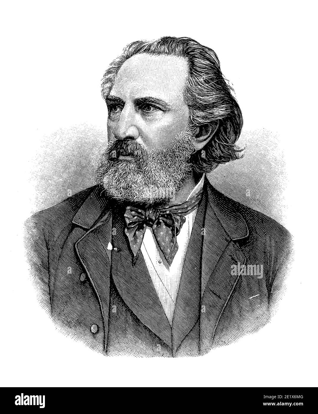Porträt von Franz Reuleaux ( 1829 - 1905) Deutscher Maschinenbauingenieur der Königlichen Technischen Akademie Berlin, Vater der Kinematik, erinnert für das Reuleaux-Dreieck. Stockfoto