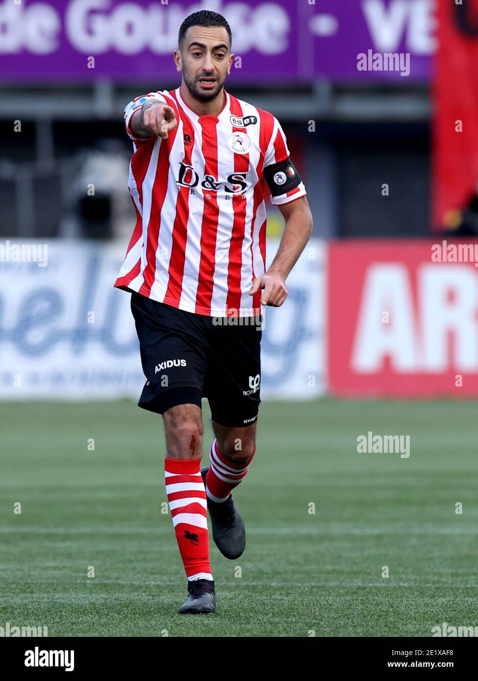 ROTTERDAM, NIEDERLANDE - JANUAR 10: Adil Auassar von Sparta Rotterdam während des niederländischen Eredivisie-Spiels zwischen Sparta Rotterdam und Feyenoord in Het Stockfoto