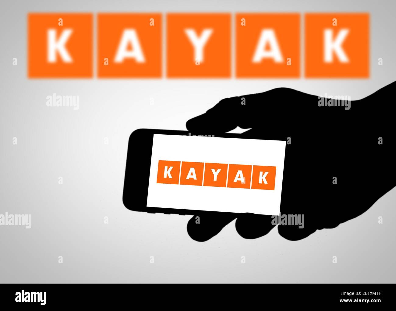 KAYAK-Logo Stockfoto