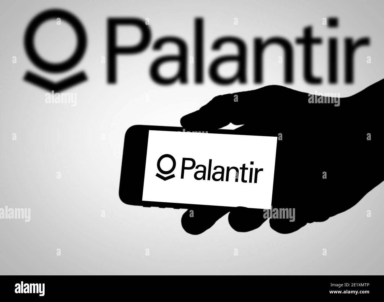 Palantir-Logo Stockfoto