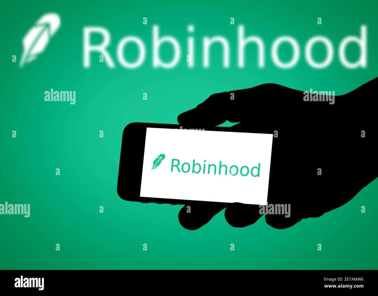 Robinhood-Logo Stockfoto