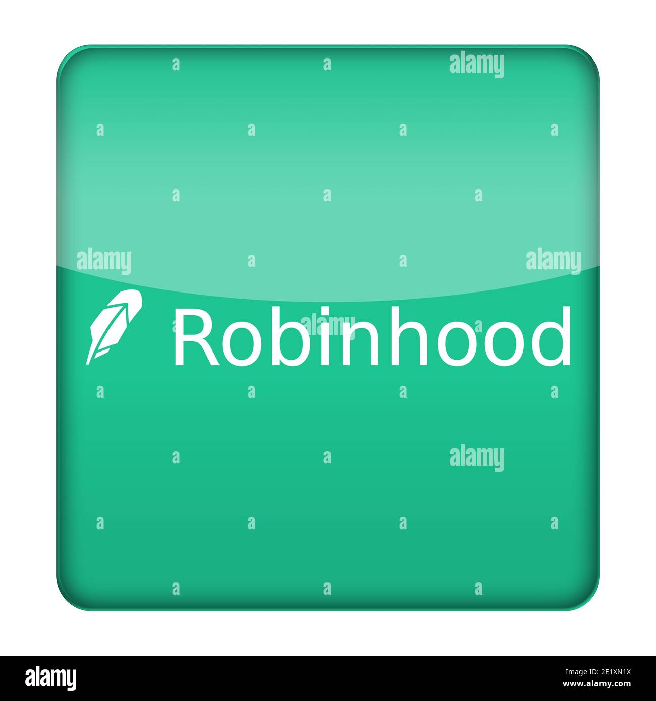 Robinhood-Logo-Symbol Stockfoto