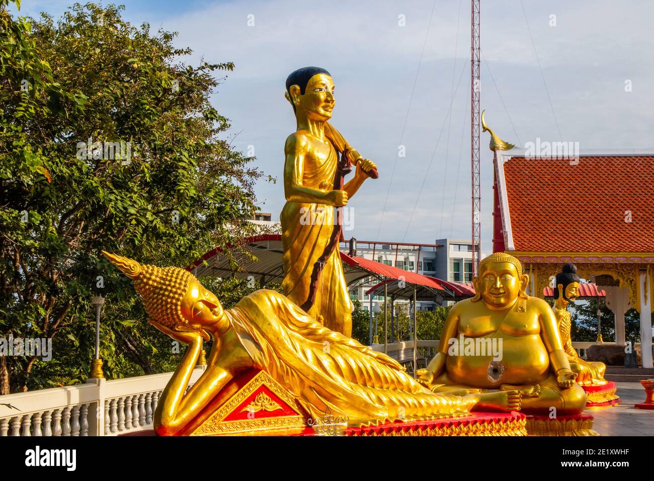 Buddha Statue von Big Buddha Tempel in Pattaya Bezirk Chonburi Thailand Asien Stockfoto
