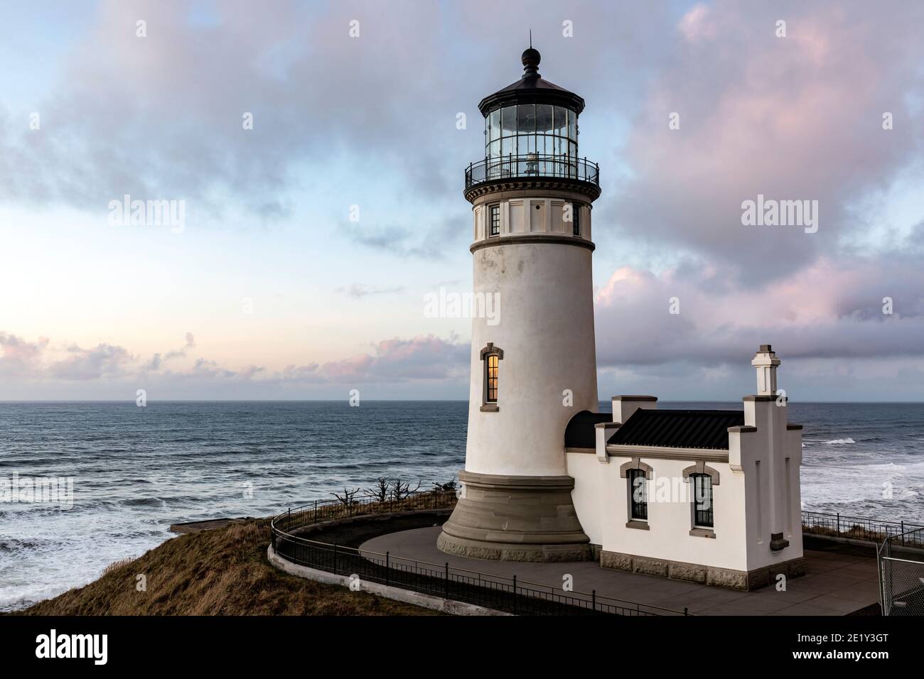 WA20049-00..... WASHIHGTON - North Head Leuchtturm im Cape Disappointment State Park. Stockfoto