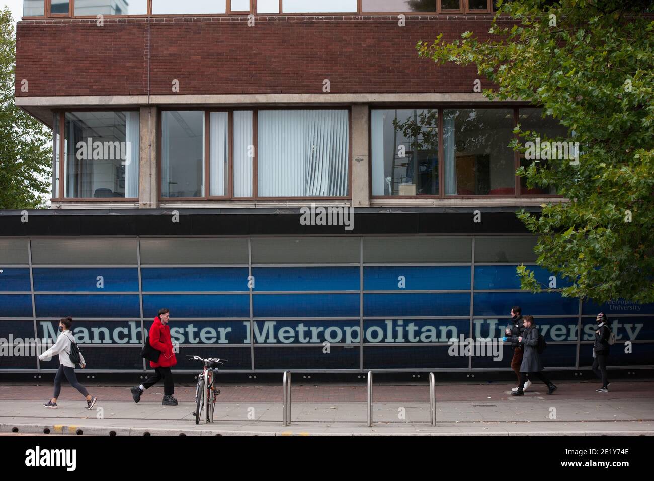 Manchester, Großbritannien - September 28 2020: Manchester Metropolitan University am Montag. Stockfoto