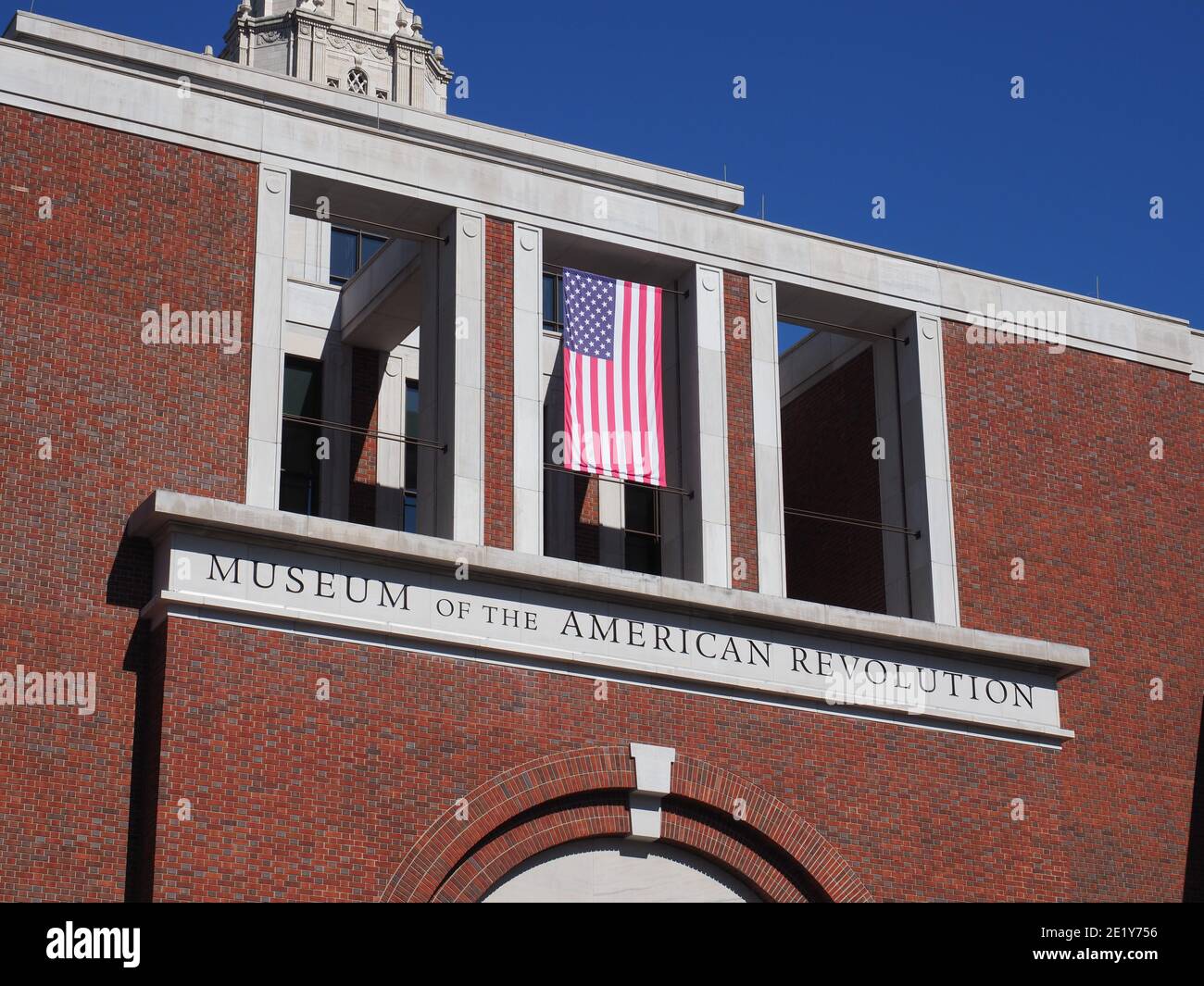 Bild des Museums der amerikanischen Revolution in Philadelphia. Stockfoto