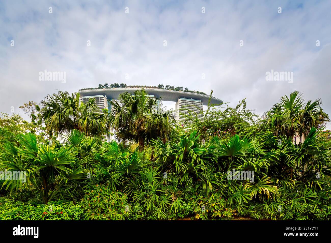 Marina Bay Sands Hotel berühmtes singaporisches Wahrzeichen. Singapur. Stockfoto