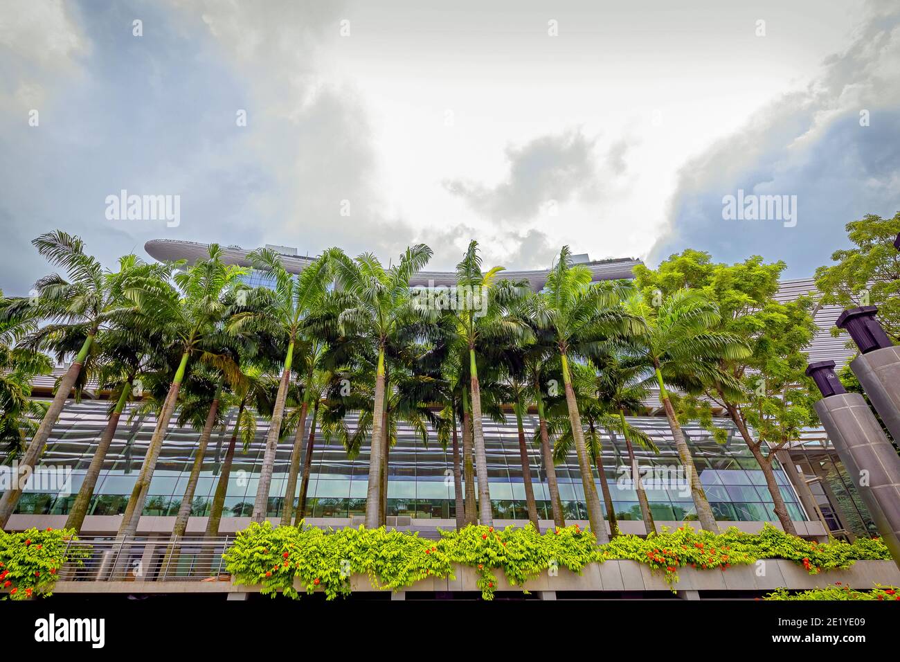 Marina Bay Sands Hotel ist ein berühmtes singaporisches Wahrzeichen. Singapur. Stockfoto