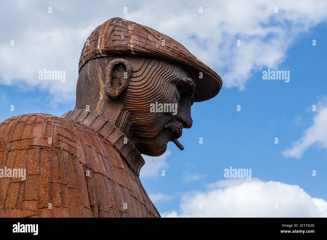 Fiddler Green, Fischer verloren am Meer Denkmal North Shields. Stockfoto