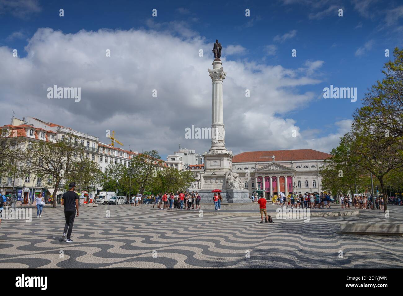 Wandregal, Rossio-Platz, Altstadt, Lissabon, Portugal Stockfoto