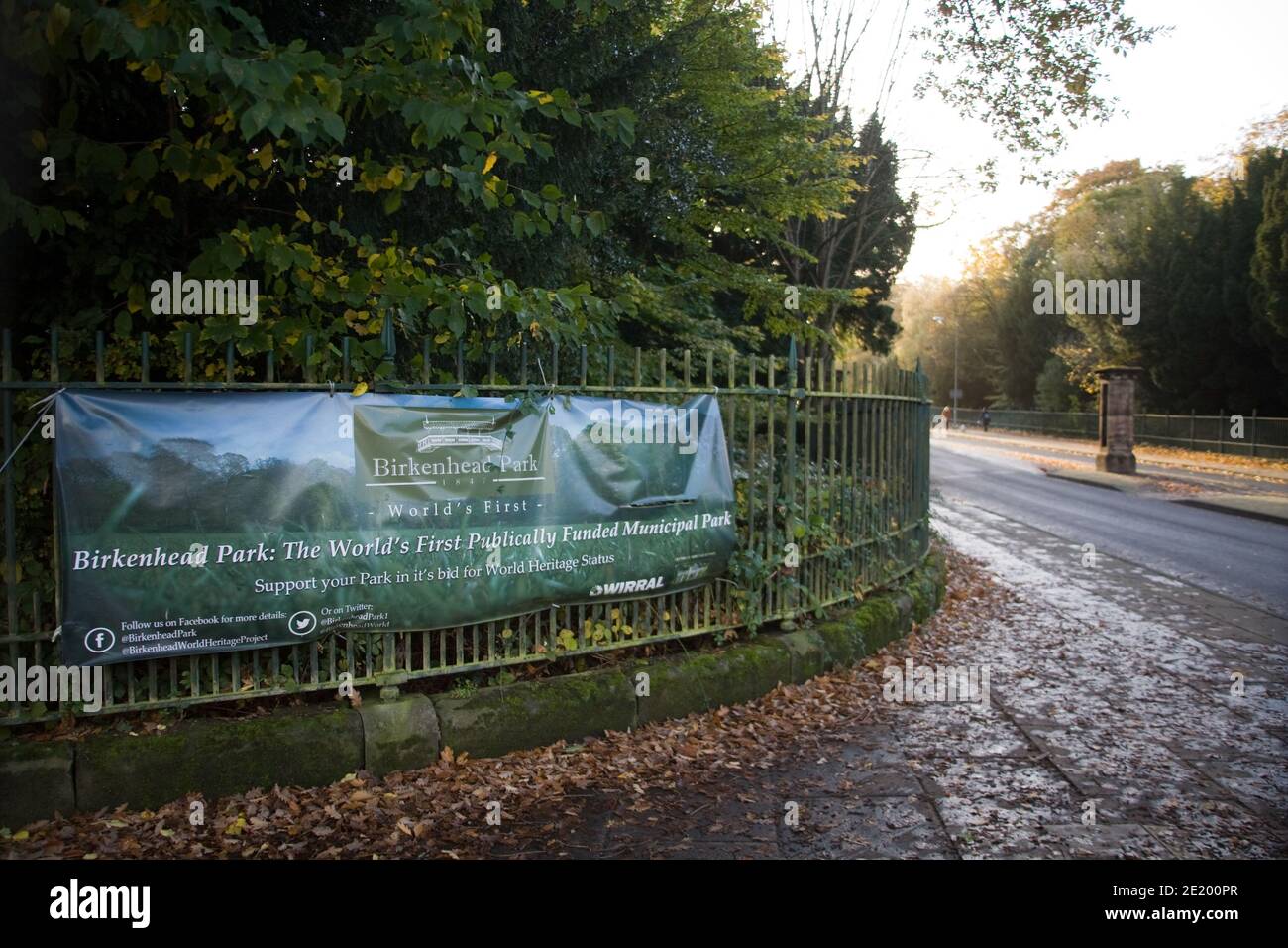 Laqndscape-Bild aus einer britischen Parklandschaft im Herbst Stockfoto