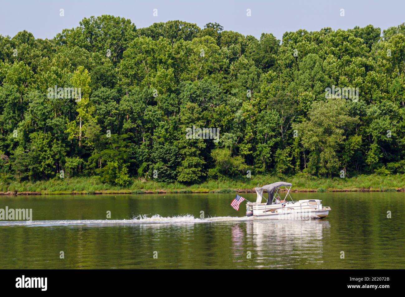 Alabama Demopolis Tombigbee River Wasserboot, Stockfoto