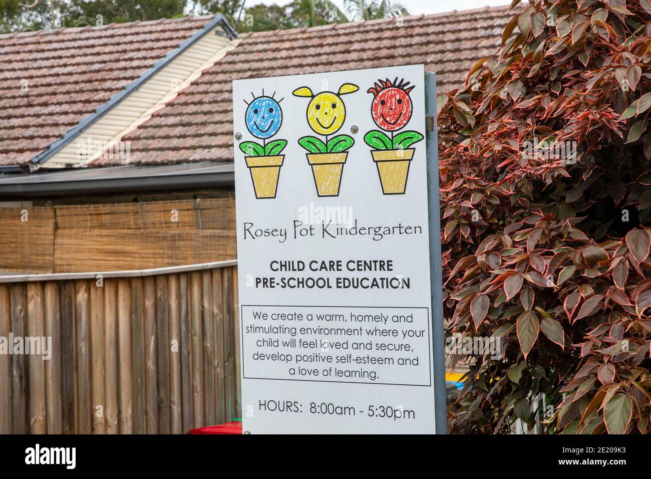Kinderbetreuungszentrum und vorschulisches Bildungszentrum in Sydney, NSW, Australien Stockfoto