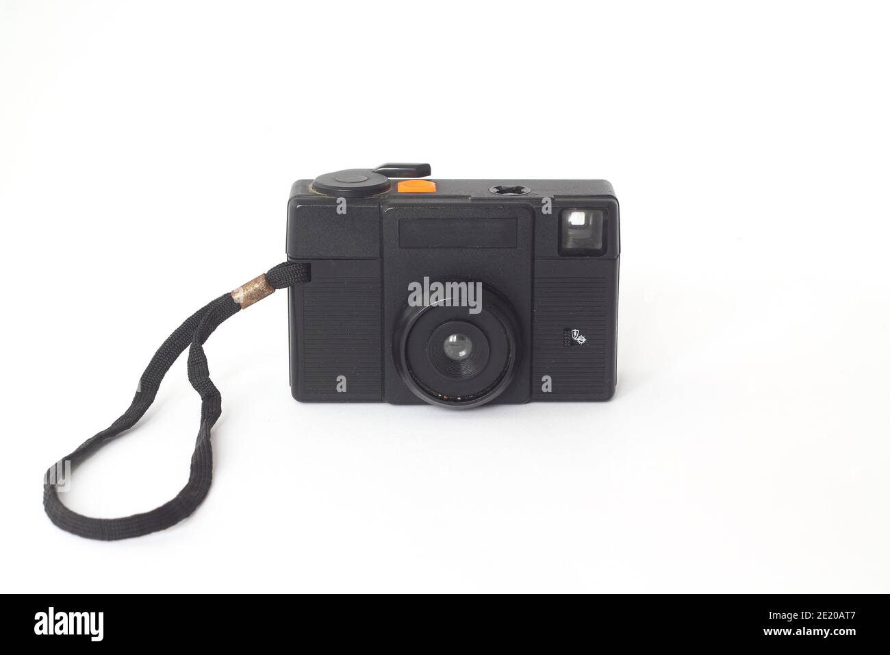 Vintage analoge Kamera mit isolierten weißen Hintergrund. Alte Technologie-Produkte für die Fotografie Stockfoto
