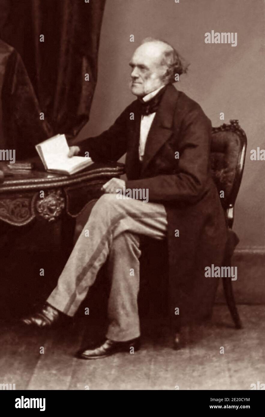Sir Charles Lyell, 1. Baronet, FRS (1797-1875) war ein britischer Anwalt und der führende Geologe seiner Zeit. (Foto c1860) Stockfoto