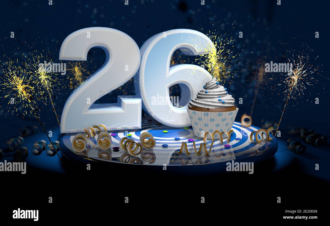 Happy Birthday Number 26 Greeting Stockfotos Und Bilder Kaufen Alamy