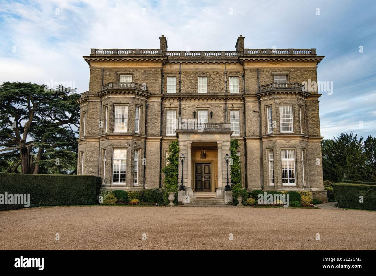 Vordereingang von Hedsor House, Buckinghamshire, Großbritannien Stockfoto