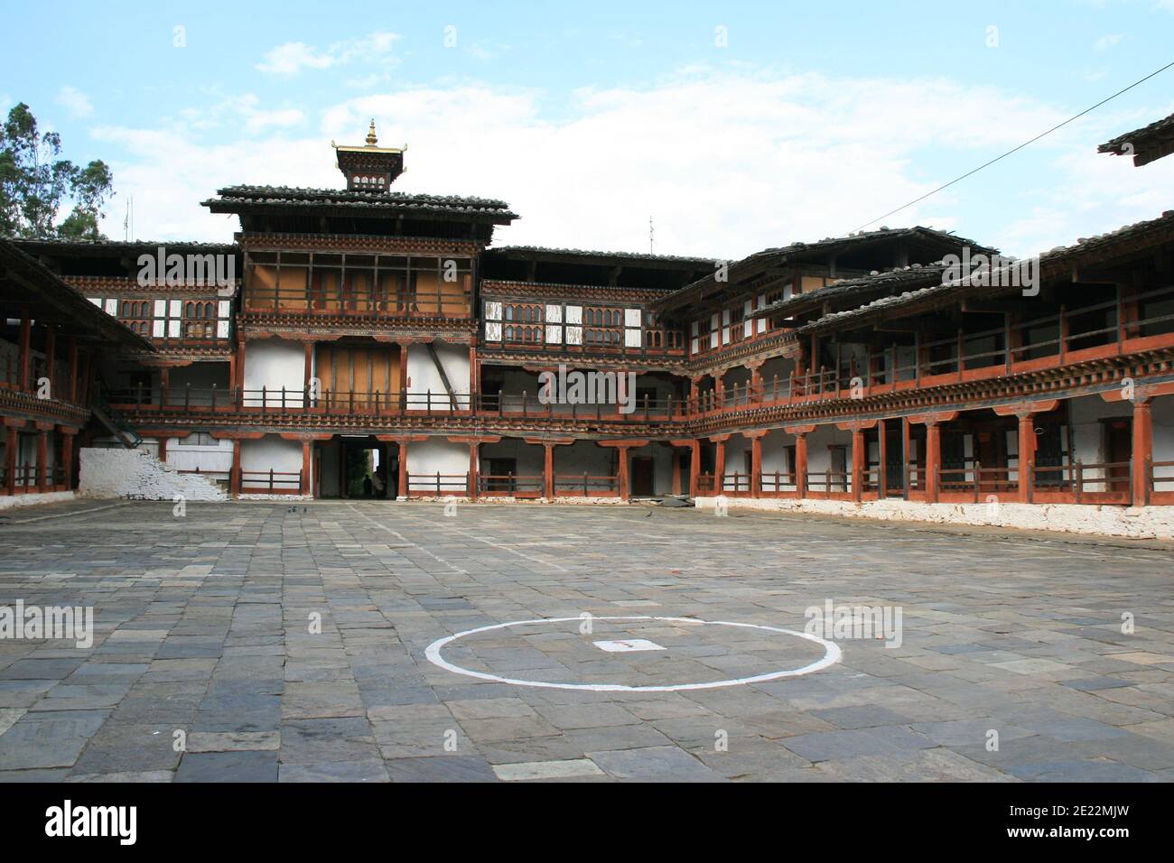 Festung (Dzong) in wangdue phodrang (bhutan) Stockfoto