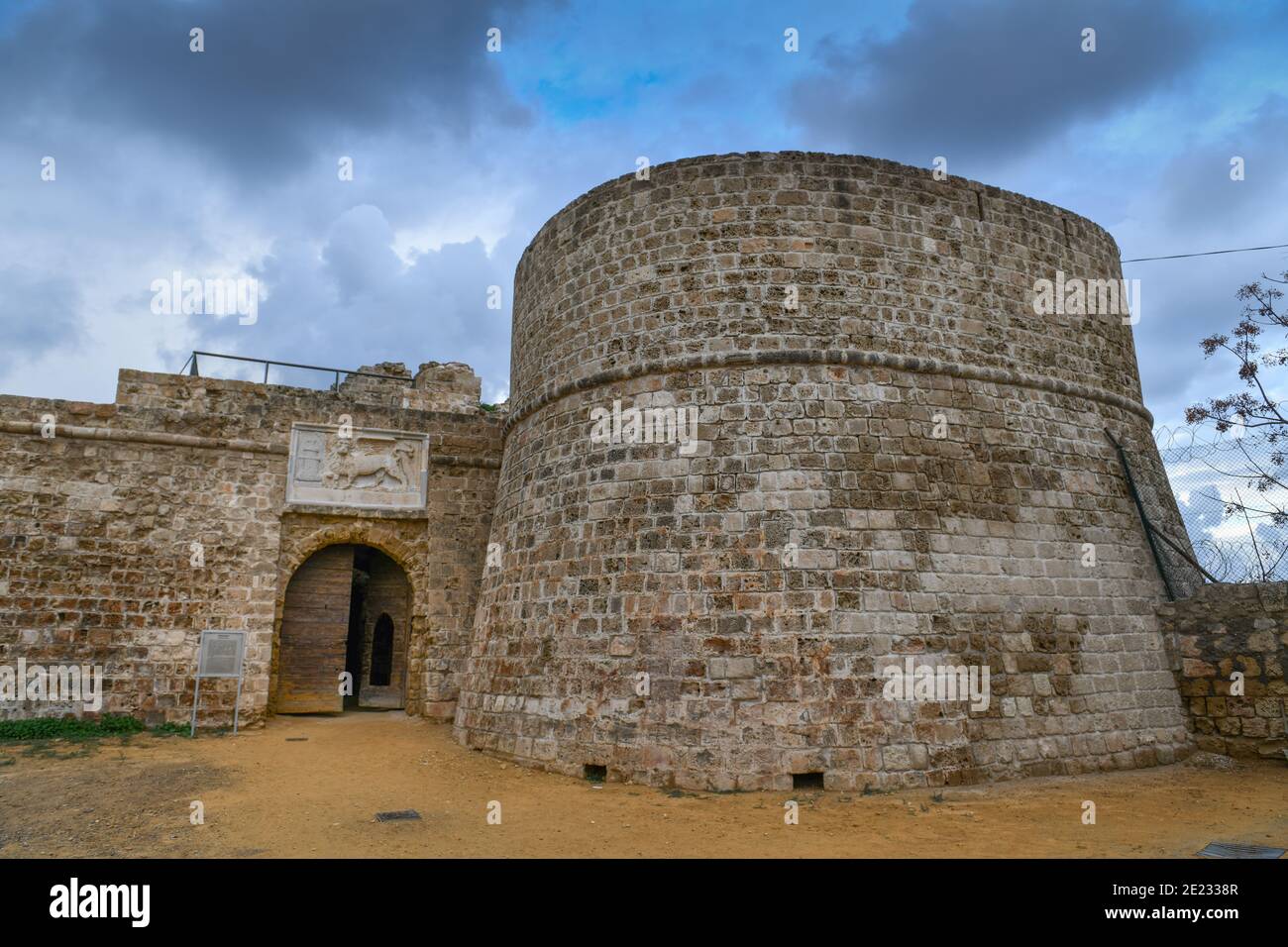 Hafenfestung Othello-Turm, Famagusta, Tuerkische Republik Nordzypern Stockfoto