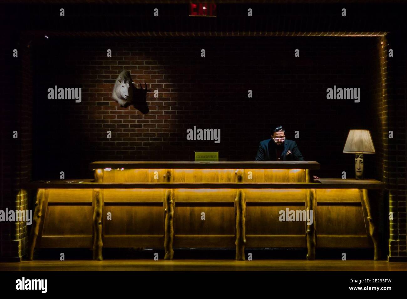 Hotel-concierge Stockfoto