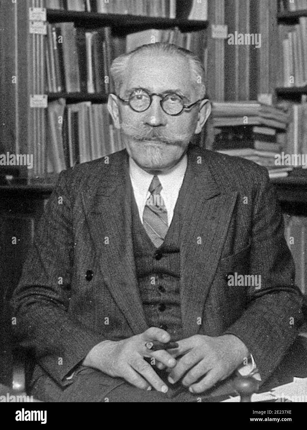 PAUL LANGEVIN (1872-1946) französischer Physiker und Anti-Facist Organisator und Liebhaber Der verwitweten Marie Curie Stockfoto