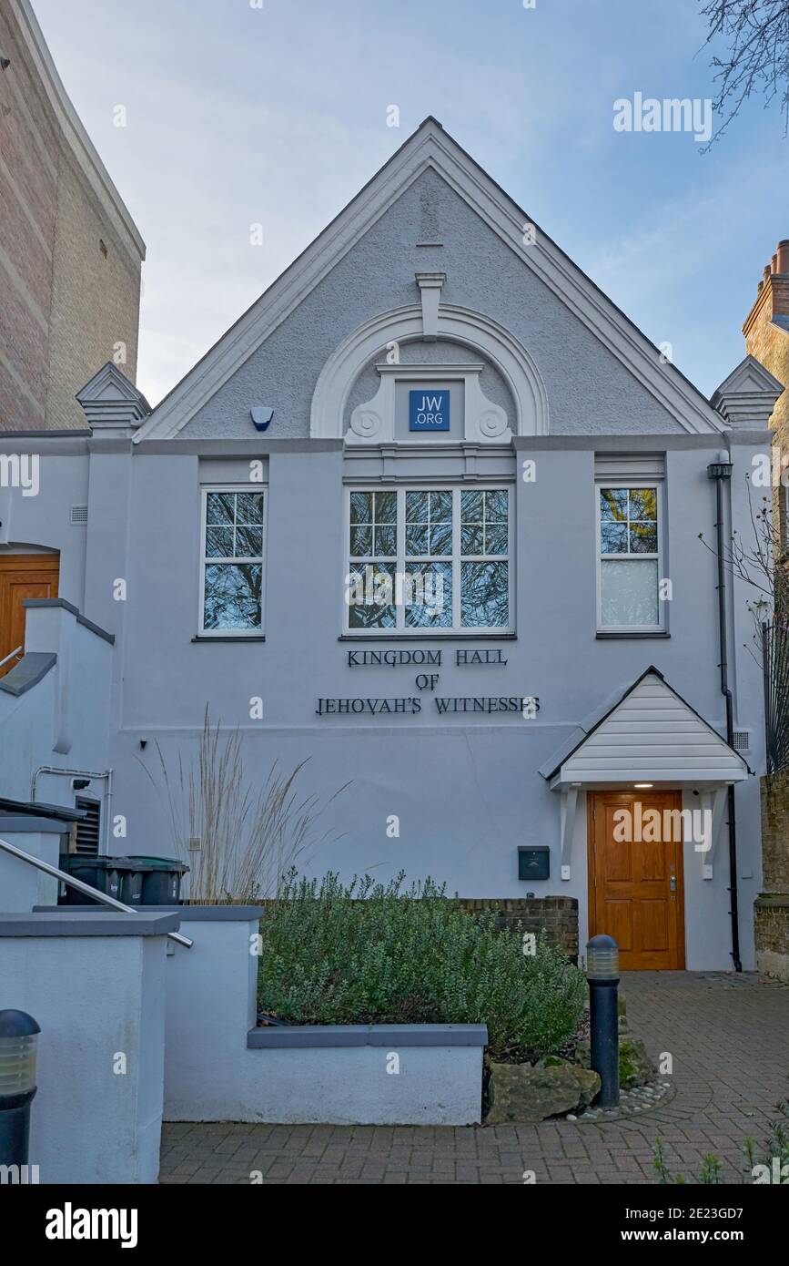 jehova Zeuge Königreich Halle highgate Stockfoto