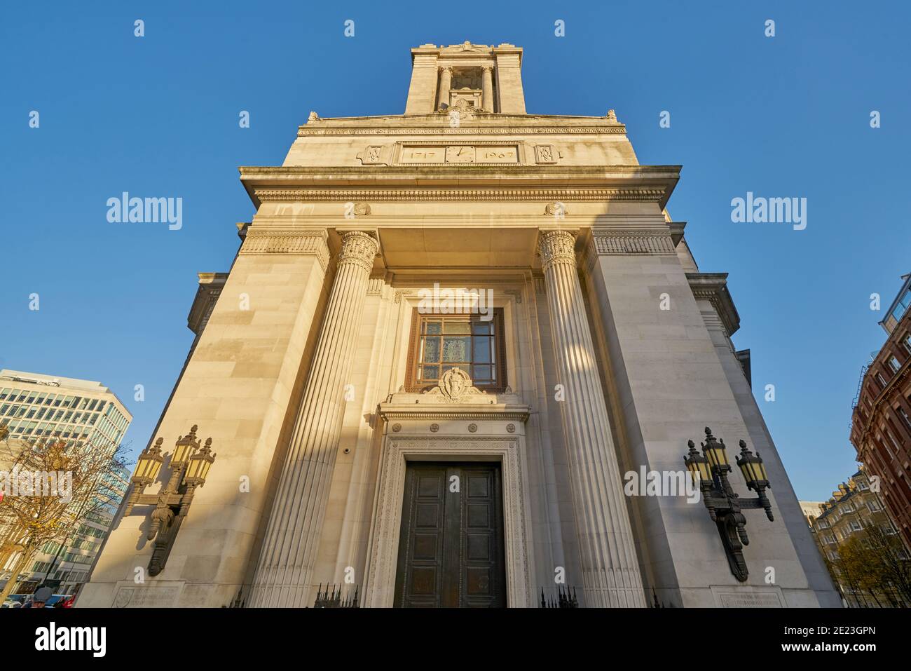 Freimaurerhalle - Vereinigte Großloge von England London Stockfoto