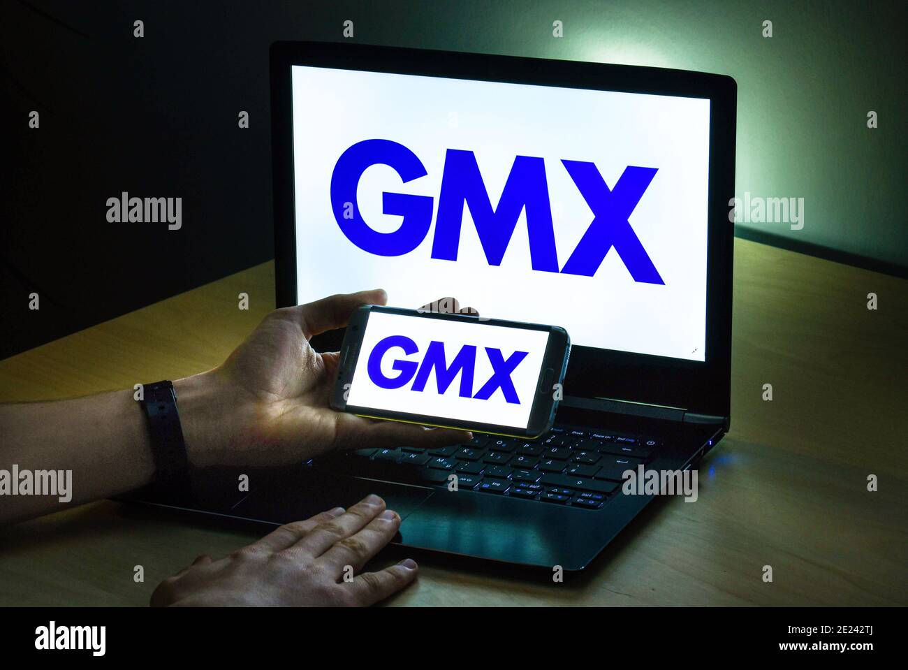 Logo GMX Stockfoto